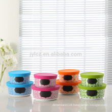 Multicolorful food storage container set